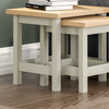 Nest of 2 Tables Side End Square Modern Table Set Living Room Display