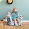 Kids Armchair Toddler Sofa Foam Filled Upholstered Couch Dinosaur
