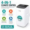 Portable Air Conditioner 12000BTU Dual Hose Quiet WiFi Heat Inverter A++