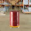 55 Gallon Drum Dolly Cart with 4 Swivel Caster Wheels Barrel Cart Transport Cart