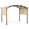 300x360cm Outdoor Metal Gazebo Retractable Pergola Arched Patio Pergola