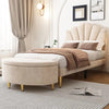 Bench With Storage SpaceUpholstered Bench With Velvet Storage Box