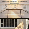 3.6 x 4m Aluminium Hardtop Gazebo Canopy w/ Polycarbonate Top