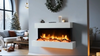 Wall Mounted Electric Fire with Log & Crystal Fuel – Endeavour Fires Runswick