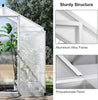 6.25 x 4 Ft Greenhouses Outdoor with Door and Vent Window Roof Walk-in Sun House