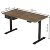 Height Adjustable Electric Standing Desk with Desk Drawer