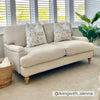 Dusk Hampshire Beige Textured Weave & Oak 2 Seater Sofa RRP £899