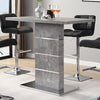 Parini Wooden Bar Table Rectangular In Concrete Effect
