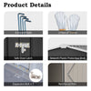 10x14FT Galvanized Metal Garden Shed Lockable Door Tool Storage shed, Anthracite