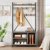 5in1 Coat Hall Tree Bench Coat Rack Shoe Storage Entryway Bench w/ Cubbies