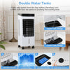 4L 3-in-1 Evaporative Air Cooler Humidifier Quiet Portable Fan Remote Ice Packs