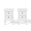 Wooden Bedside Cabinet Table Nitghtstands Set of 2 w/ Storage Drawer Cupboard