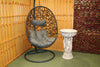 Grey Rattan Swing Patio Garden Weave Hanging Egg Chair & Cushion Indoor Outdoor