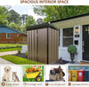 5 X 3FT Metal Garden Shed Outdoor Storage Cabinet House Box Pent Roof Lockable