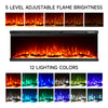 Electric Fireplace Panoramic Media Fire 40-80in Insert LED Fireplace Decorations