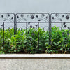 80cm Tall Steel Garden Fence 5 Panels Total Rust-Resistant Screen Gate Outdoor