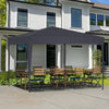 Pop Up Gazebo 3X3M Awning Canopy Party Tent Marquee 4 Sides Garden Outdoor Grey