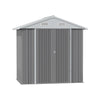 6ft x 4ft Garden Storage Shed Galvanised Metal Steel Sheds w/ 2 Door Ventilation