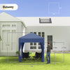 2mx2m Pop Up Gazebo Party Tent Canopy Marquee with Storage Bag Blue