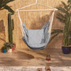 Hanging Chair Outdoor, Grey Garden Swing Seat with Attachments, VonHaus