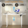 120-140cm Electric Standing Desk Adjustable Height Sit Stand Office Desk UK