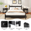 3-Tier Modern Bedside Table Nightstand with Drawer Set of 2-Black