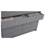 Malibu 4 + 4 Drawer Chest - Grey