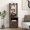 6-Tier Bedside Table Storage Cabinet Tall Nightstand with Charging Station