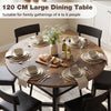120 CM Dining Room Table Round Dining Table for 4-6