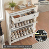 3 Drawers Shoes Cabinet Storage Shoe Rack Wooden Stand Cupboard Unit Organiser