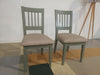 DFS Sloane Painted Acacia Set of 2 Dining Chairs RRP £499