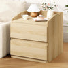 Nightstand with 2 Drawer Bed Side End Table Storage for Bedroom Living Room