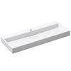 Bathroom Wash Basin Sink Stone Wall Hung Countertop Large +Waste Trap 1200x460mm