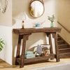 105cm Console Table, 2-Tier Farmhouse Wood Entryway Sofa Table for Living Room