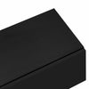 Modern TV Stand LED TV Unit Cabinet with Glass Shelves & 2 Drawers Storage Black