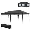 3 x 6m Heavy Duty Gazebo Marquee Party Tent with Storage Bag Grey