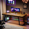 160 cm Executive Desk, Large Office Computer Desk Writing Desk with Metal Frame