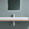 Bathroom Wash Basin Sink Stone Wall Hung Countertop Large +Waste Trap 1200x460mm