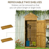 Wooden Garden Storage Shed Tool Cabinet w/ Lockable Door Roof 191.5 X 79 X 49 cm