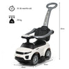 3 in 1 Baby Ride on Push Car Toy Kids Stroller Sliding Walking Car-White