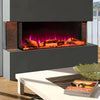 Electric Fireplace Panoramic Media Fire 40-80in Insert LED Fireplace Decorations