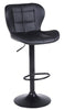 3 x Black Bar Stools , Acapulco Black Faux Leather, Kitchen Breakfast Bar