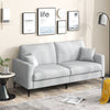 Home Sofa Modern Loveseat 2 Seater Couch Upholstered Sofa with Armrest & Pillows