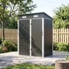 5ft x 3ft Outdoor Storage Shed Steel Garden Shed Small Tool House with Door