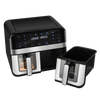 8-in-1 Air Fryer Double Digital Display Rapid Healthy Cooker Dual Basket 9L Tuyo