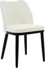 2-Piece Dining Chairs w/ Linen or Velvet Padded Seats, Wood Legs+High Back