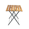 Folding Wooden Garden Bistro Set, 2 Seater Garden Furniture Set, Folding Bistro