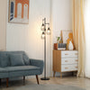 Industrial 3-Light Floor Lamp Dimmable Standing Lamp for Living Room