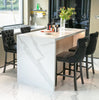 Luxury Grey/BEIGE/BLACK Velvet Bar Stools Kitchen Breakfast Barstools Set of 2 4