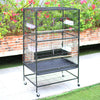 Large Parrot Cage Rolling Metal Bird Cage Pet Lovebird Cockatiel Conure Budgie